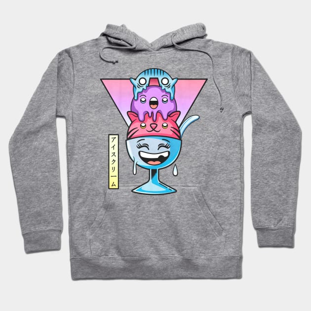 Kawaii ice cream Hoodie by Sweet Kawaii